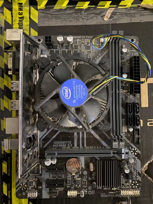 Материнська плата+ кулер+процесор+оперативка