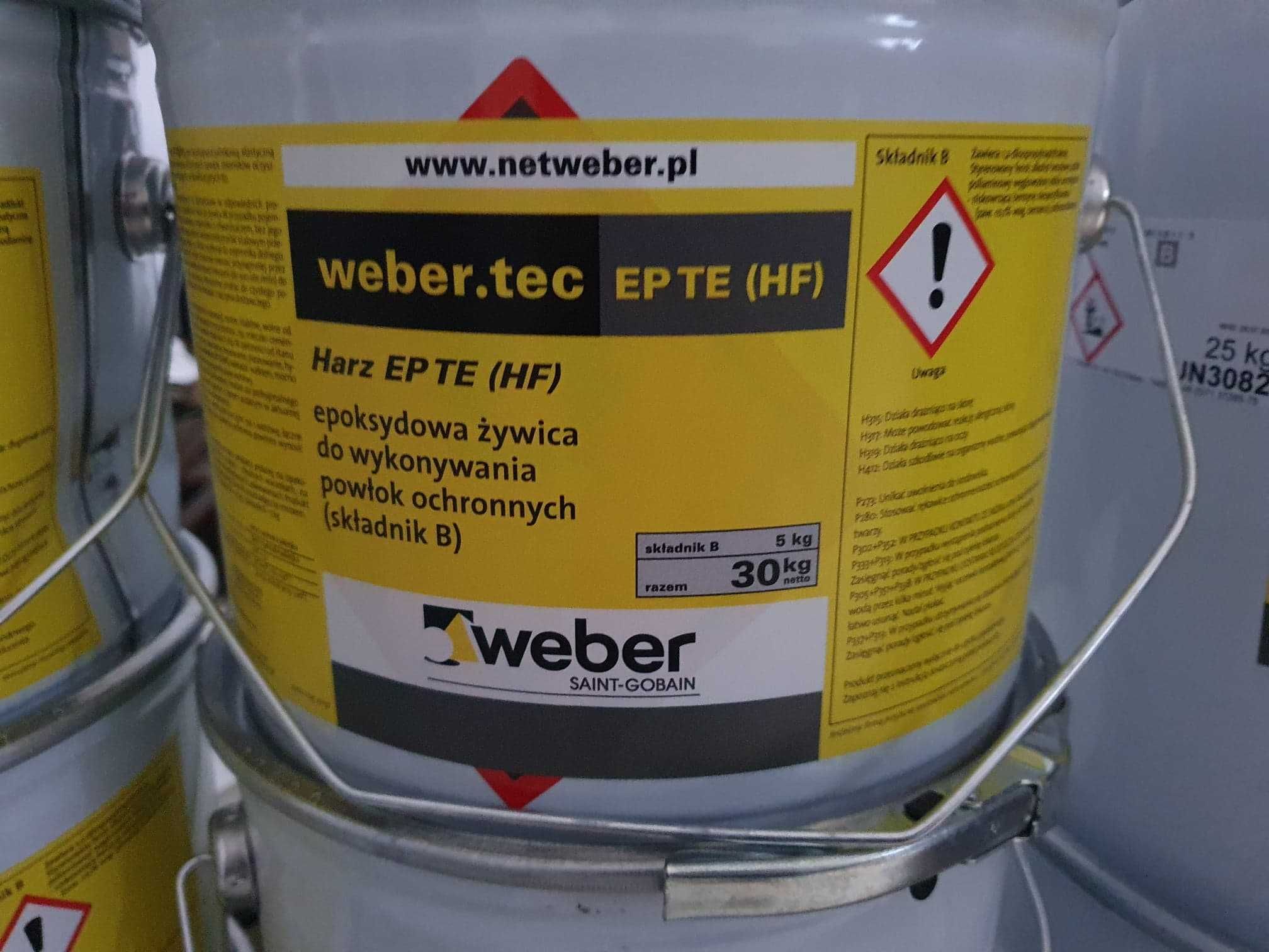 Żywica epoksydowa modyfikowana olejem antracenowym, Weber.tec TE (HF)