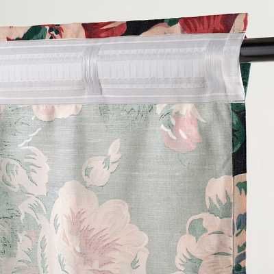 Nowe IKEA LEIKNY 145x300cm Komplet Zasłon Para Kwiaty Zasłony LEN