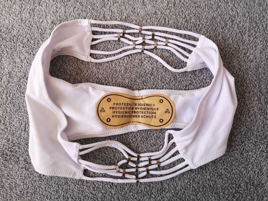 Strój kąpielowy dwuczęściowy damski biały r.M NOWY!