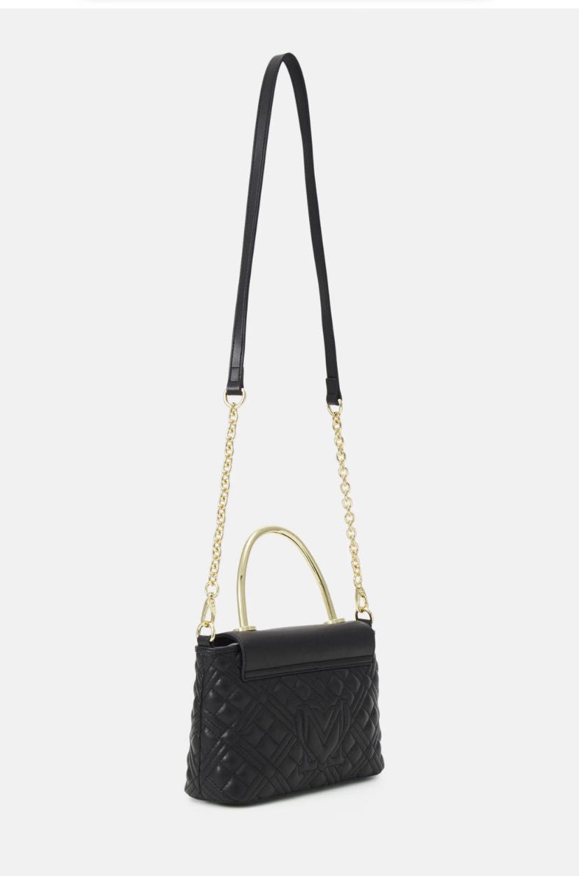 Love Moschino Czarna pikowana torba crossbody