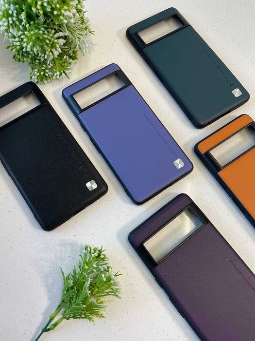 Кожаный чехол для Google Pixel 6 Pro LEATHER SKIN на все модели