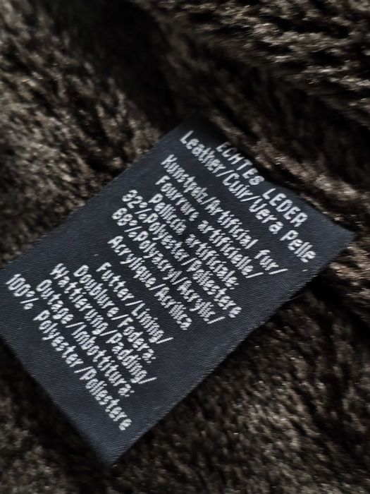 Tcm 52 р. куртка авіатор зимова коричнева шкіряна замша чоловіча пілот