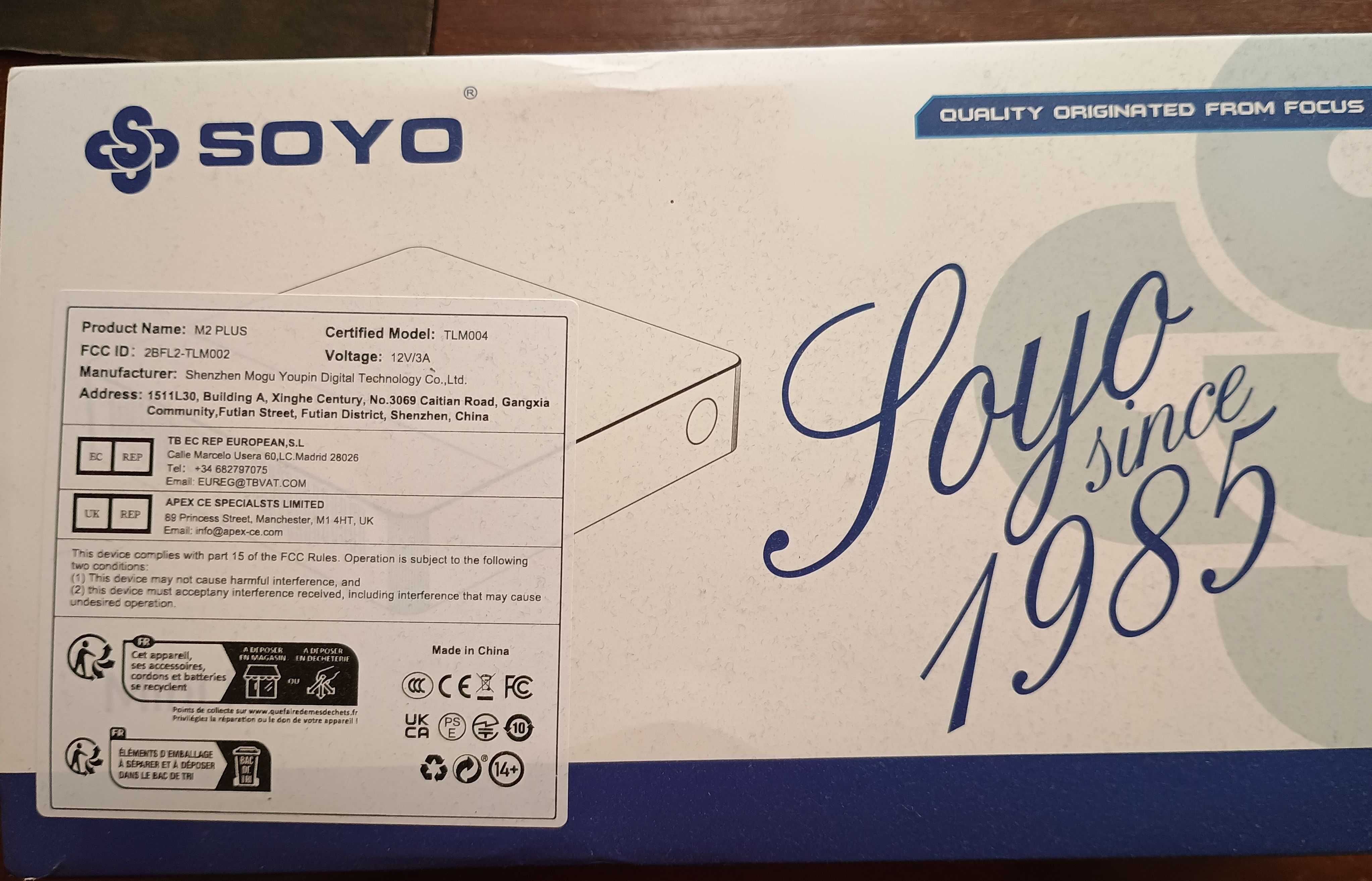 Міні ПК (MINI PC) Soyo m2 plus  16G/512G/N100