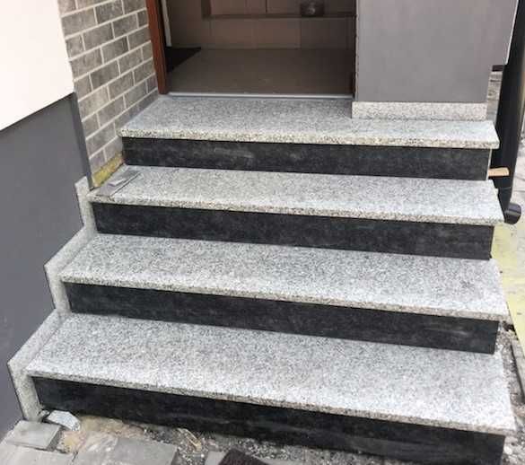 Schody zewnętrzne, wewnętrzne stopnica, podstopień granit, piaskowiec,