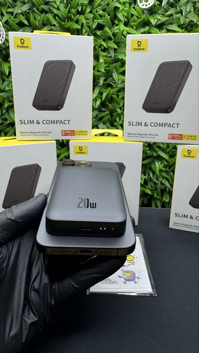 Оригінальний повербанк Базеус 6000 mAh 20w базеус powerbank зарядка