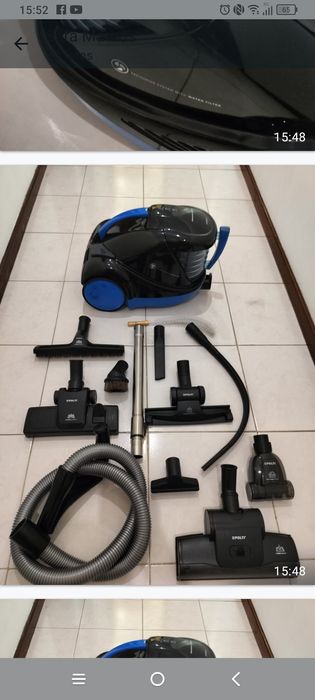 Venda de aspirador com depósito de água como novo