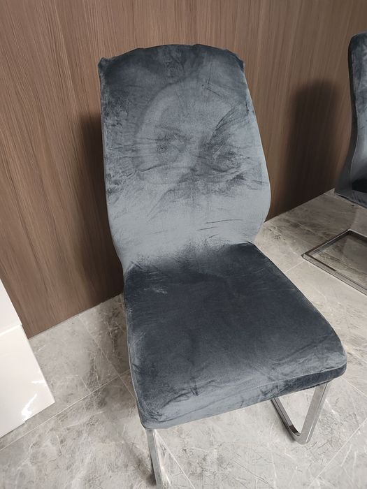 Pokrowce na krzesła ciemny szary