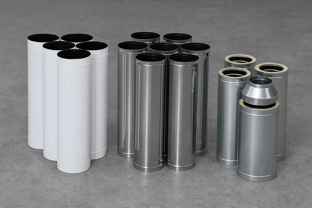 Димохід сендвіч, комін, труби на котел, труба для димохода, нержавійка