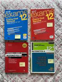 Livros de preparação para o exame de matemática 12° ano