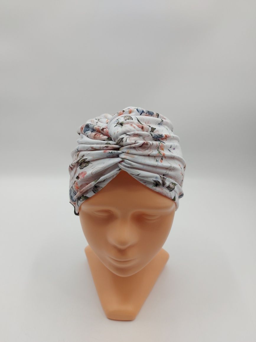 Czapka wiosenna turban Koss polskie krawiectwo ekskluzywne r.46