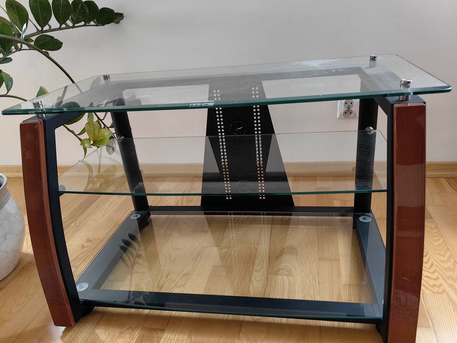 Stolik szklany pod telewizor