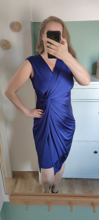 Habrowa elegancka sukienka L 40 XL 42 Debenhams Dèbut elastyczna