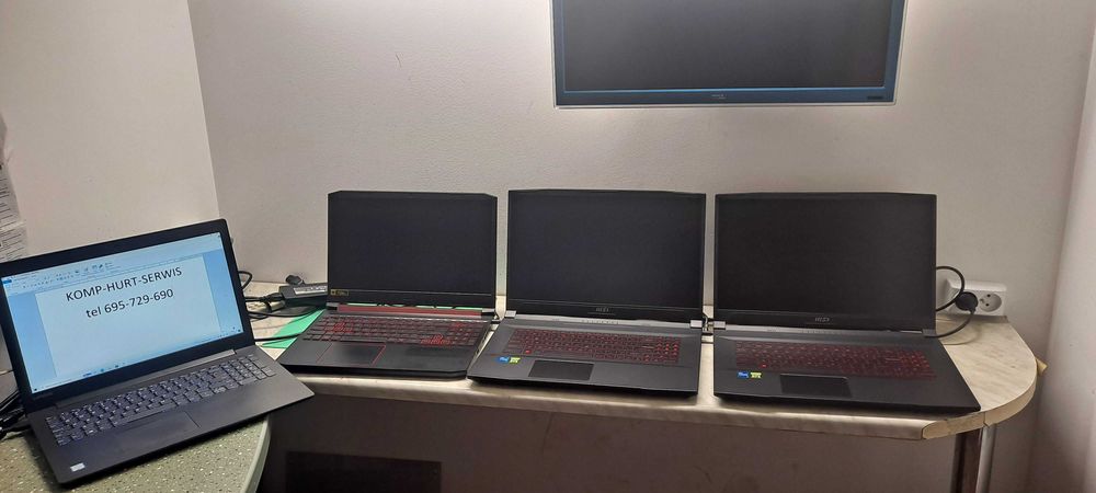 Sprzedaż używanych, poleasingowych  laptopów, komputerów, monitorów