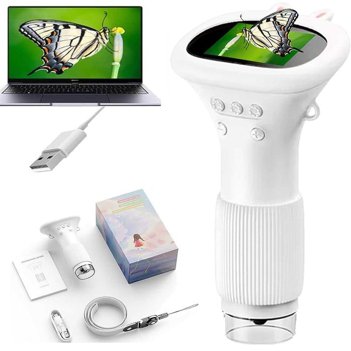 HIT ! MIKROSKOP cyfrowy LED HD USB PRZYBLIŻENIE 1000x dla dzieci