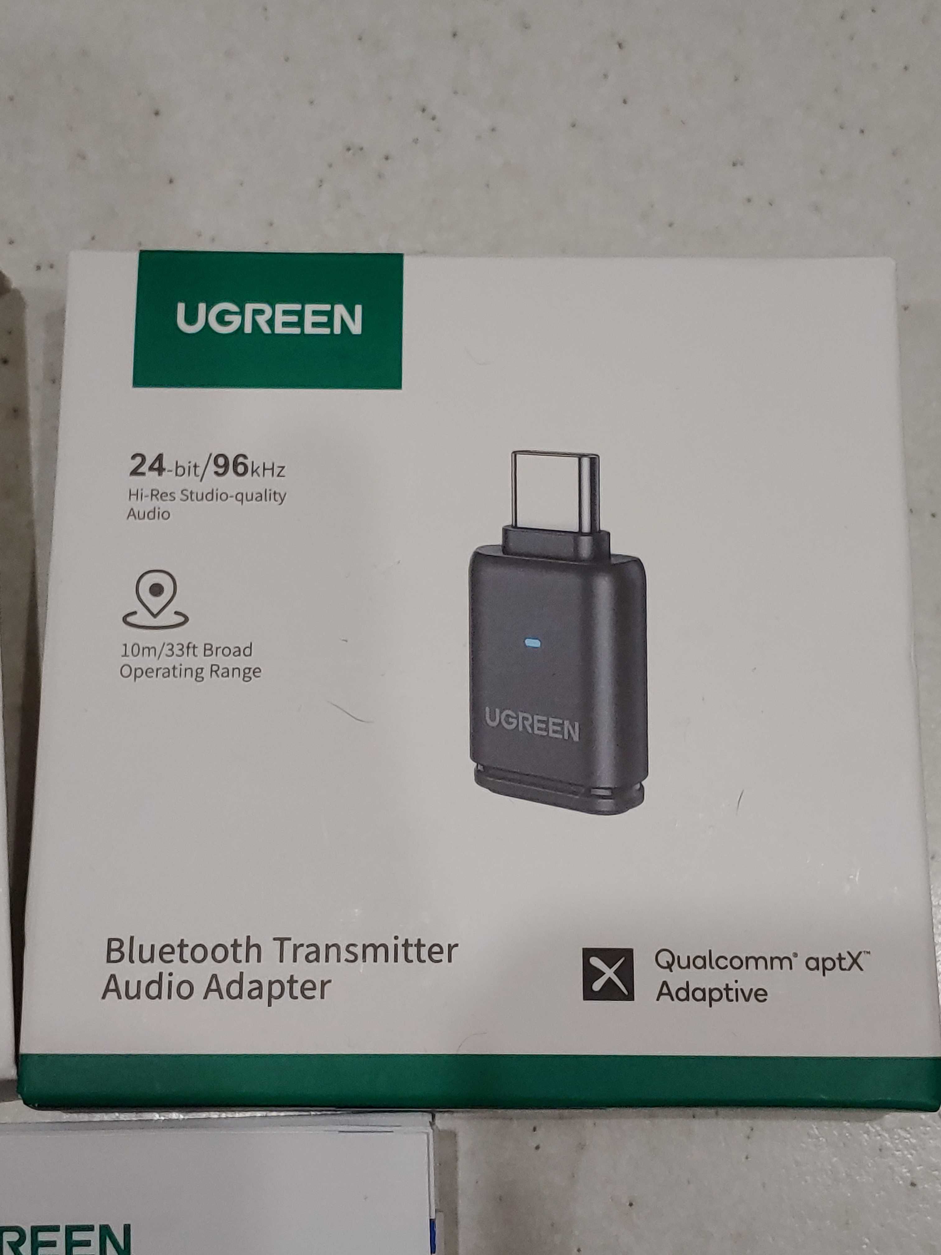 UGREEN 5.3 USB Bluetooth-адаптера, aptX Adaptive аудиопередатчик BT501