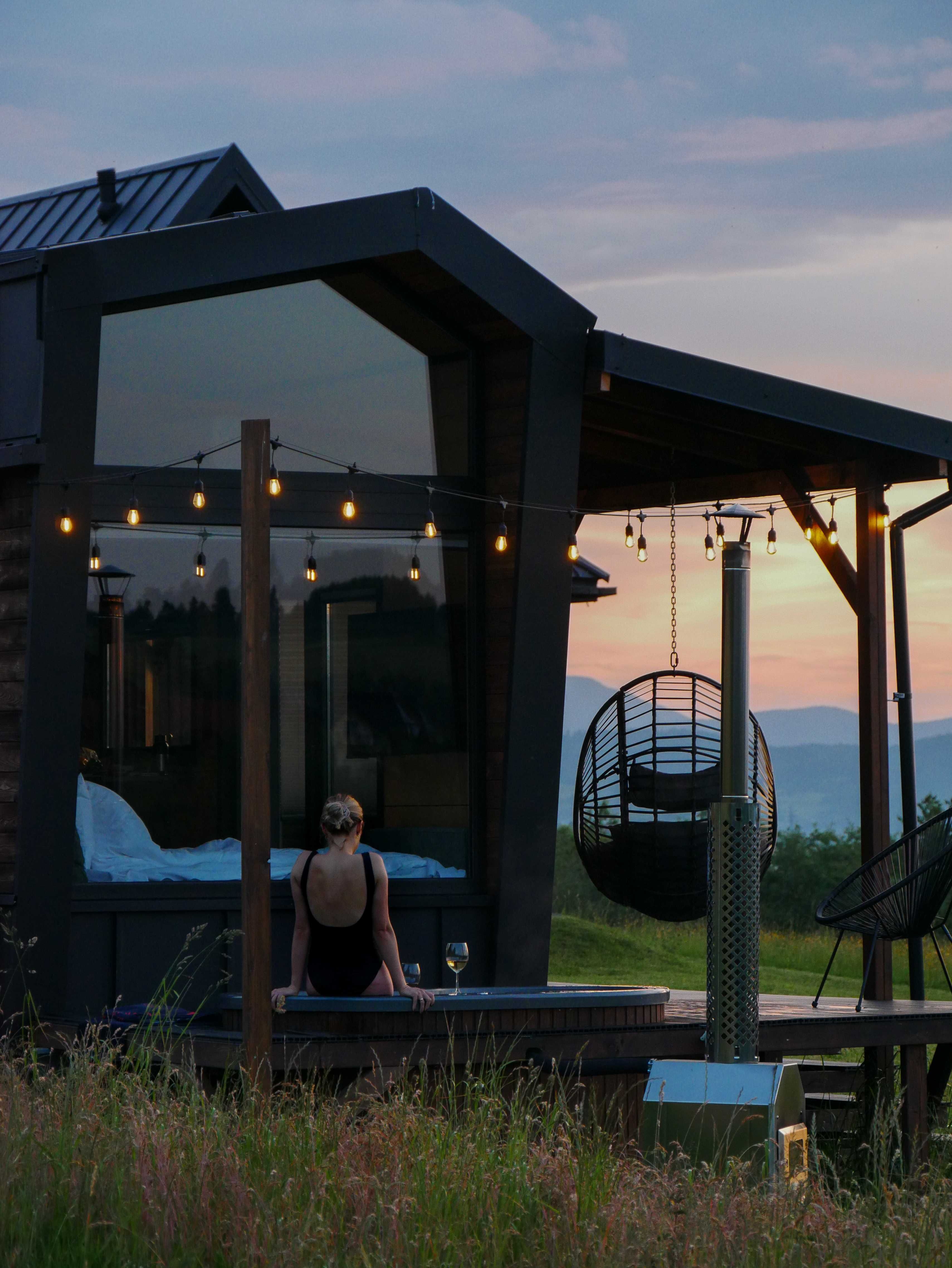 domek w górach SAUNA BALIA JACUZZI tiny house we dwoje wakacje urlop