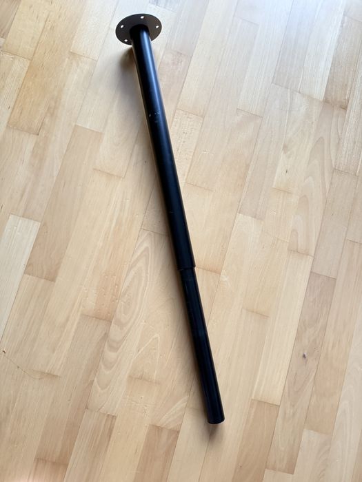 Ikea olov nogi 4 szt do stołu biurka blatu regulowane czarne zestaw
