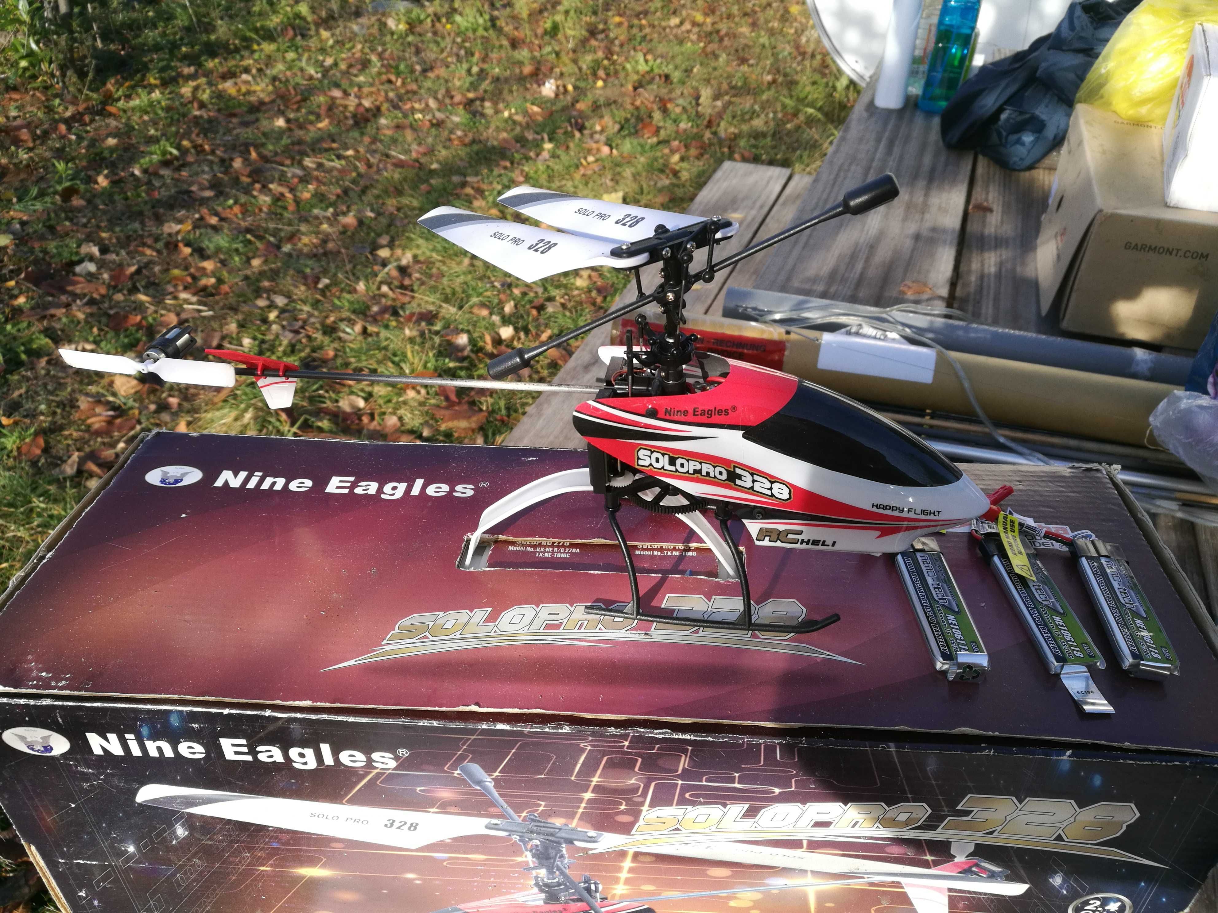 Model RC helikopter smiglowiec Nine Eagles naprawiany