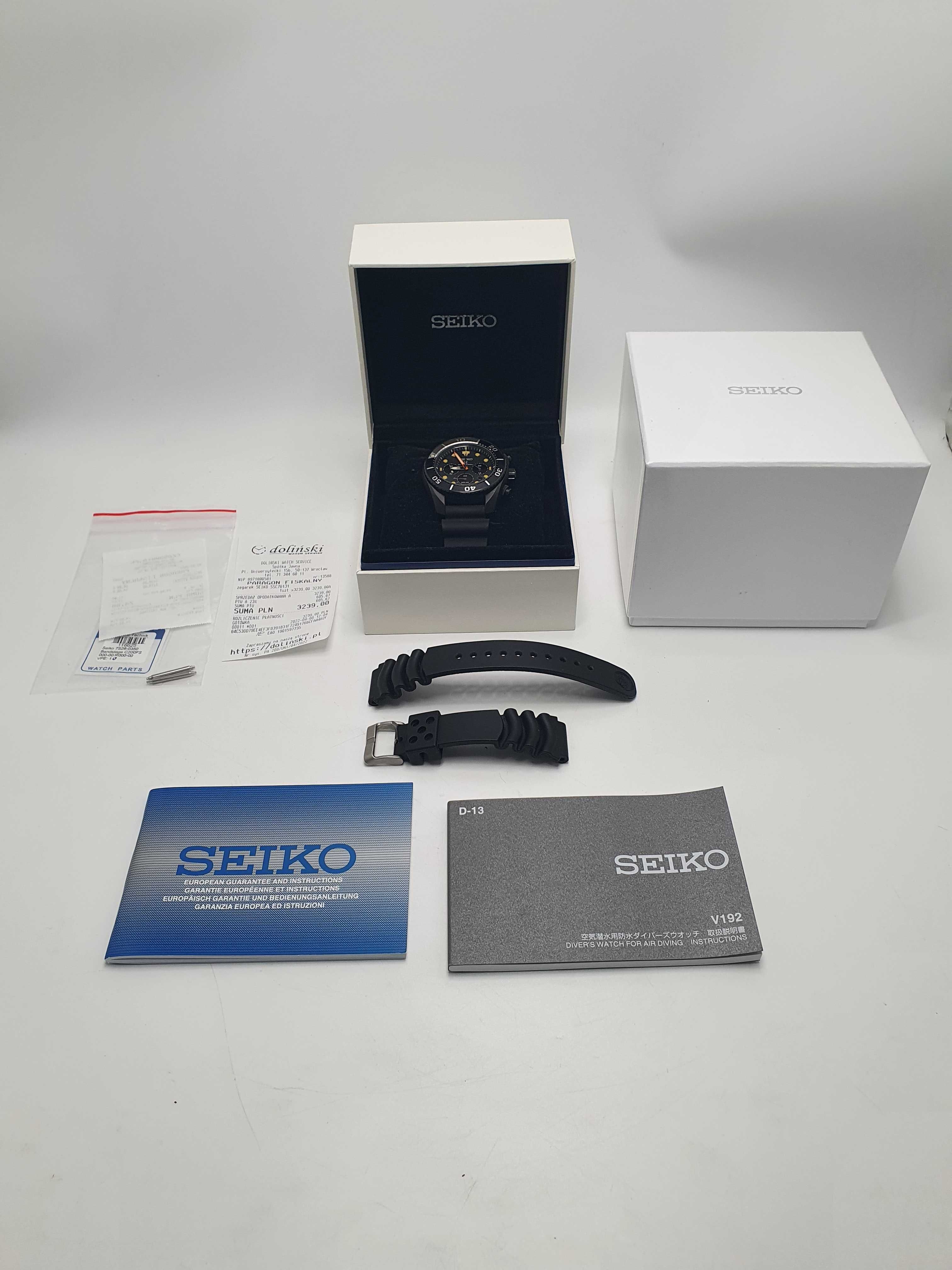 Zegarek Seiko Prospex Diver Solar Black Series SSC761J1 Limited