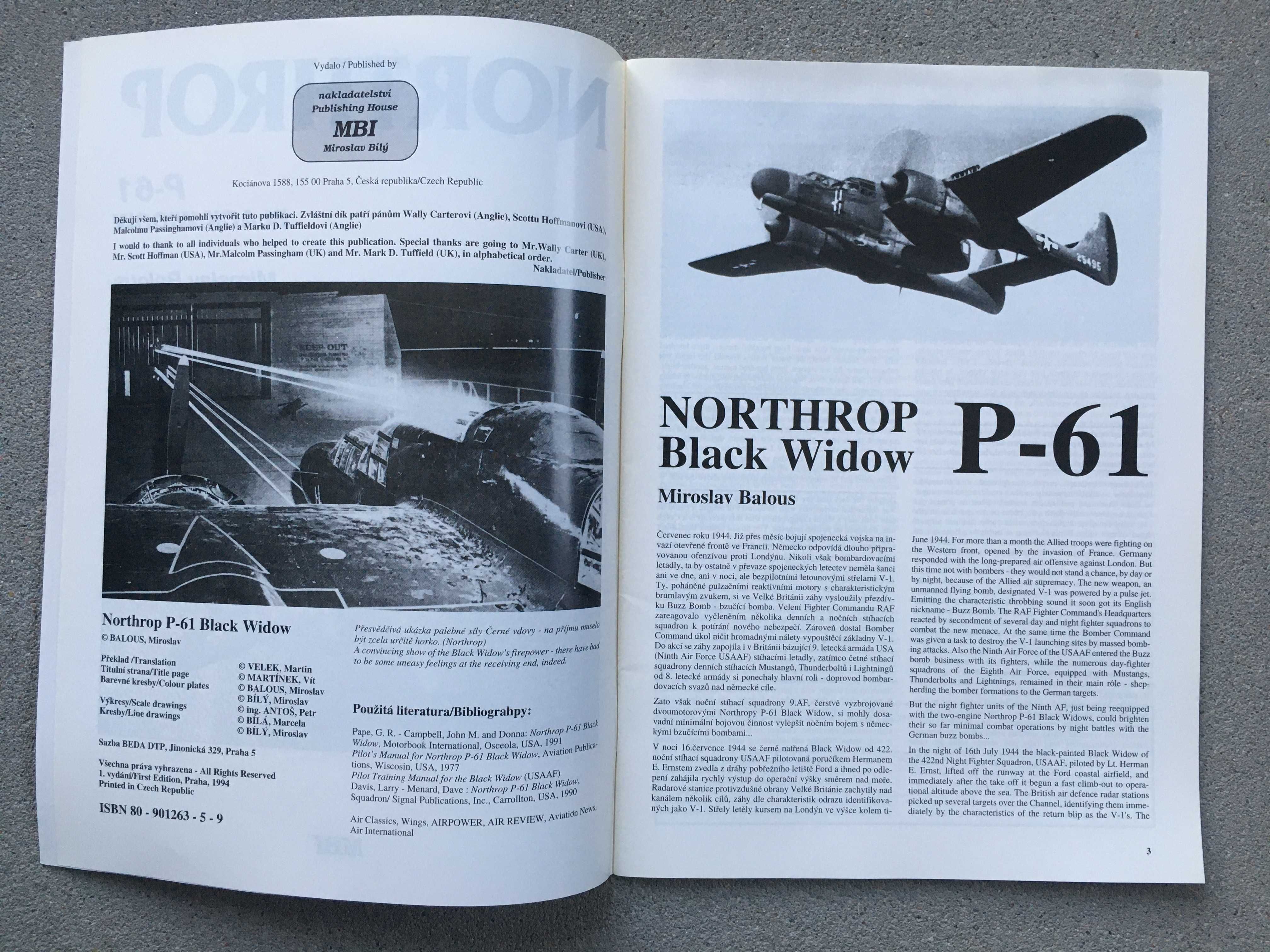 Monografia Northrop P-61 Black Widow stan jak nowy