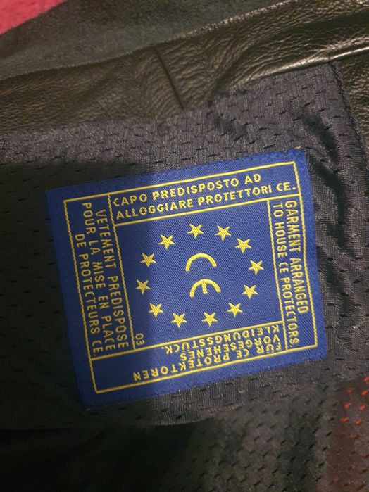 Casaco Motard em pele IXS tamanho 48 - S/M