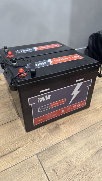 Акумулятор PowMr LiFePo4 12V 300Ah ДБЖ
