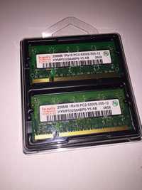 Memorias Laptop Hynix 512MB 2x 256MB PC2-5300S DDR2-667MHz Sodimm