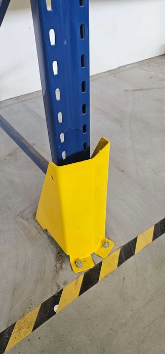 Odbojnik słupa regału paletowego H=400mm żółty