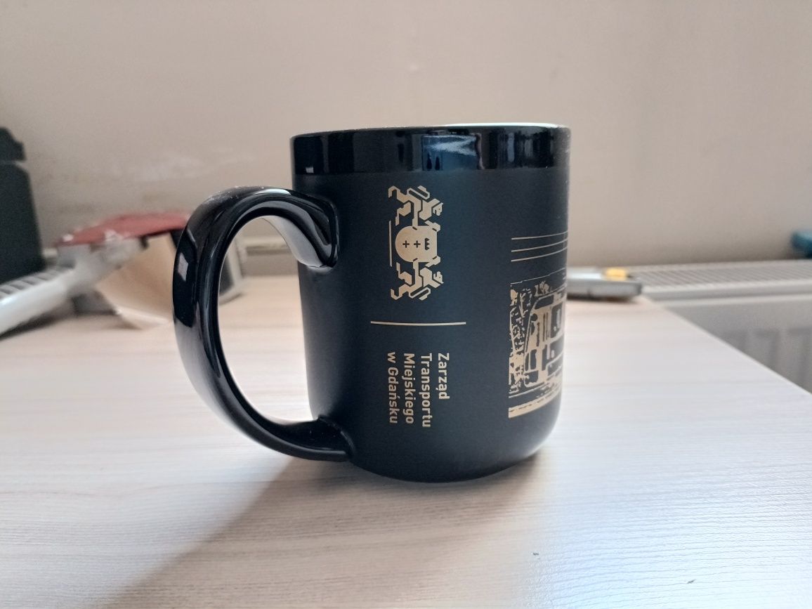 Kubek ze złotym nadrukiem Gdańsk
