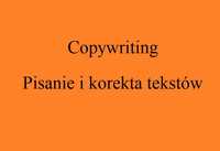 Copywriting, pisanie i korekta tekstów, prace tekstowe