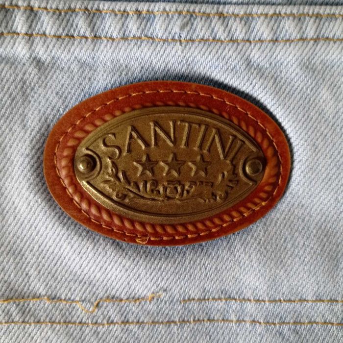 фирменные джинсы  Santini (Италия) р.32, хлопок100%