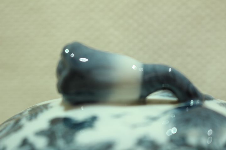 Terrina Pequena com travessa em Porcelana Chinesa Cantão XX 14 cm
