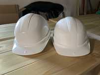 Kask ochronny bialy budowlany roboczy - 1 sztuka
