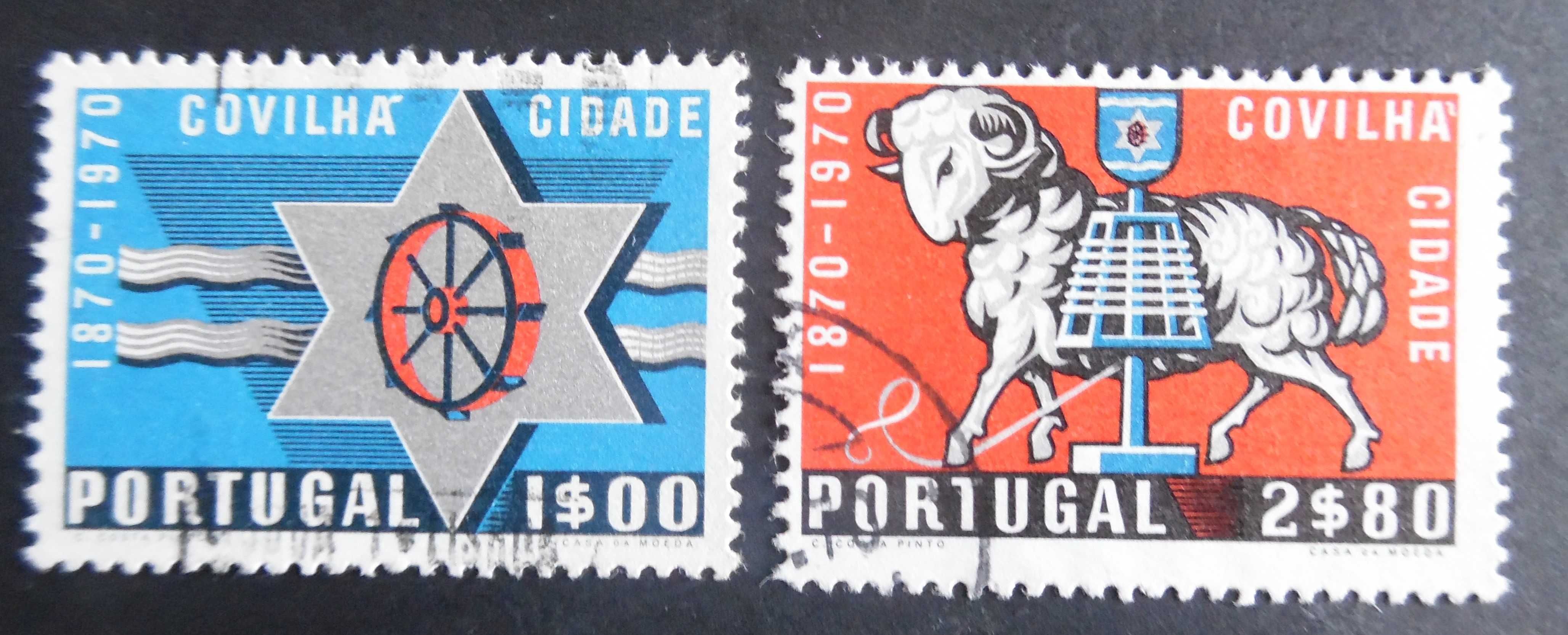 Selos Portugal 1970-Cidade da Covilhã completo usados