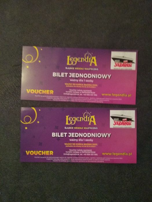 Bilety voucher do Legendii w Chorzowie