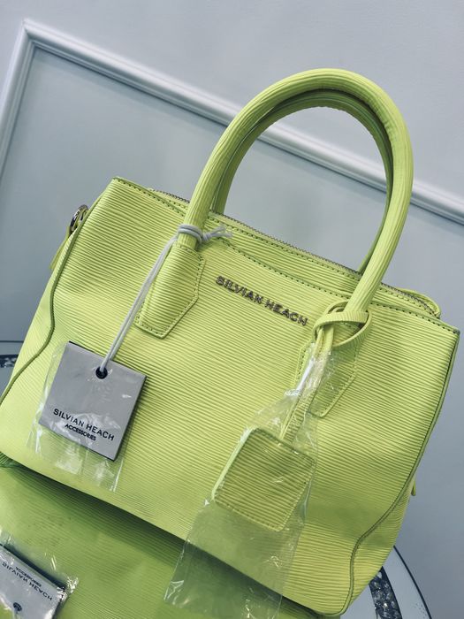 Neonowa torebka do ręki z paskiem Silvian Heach