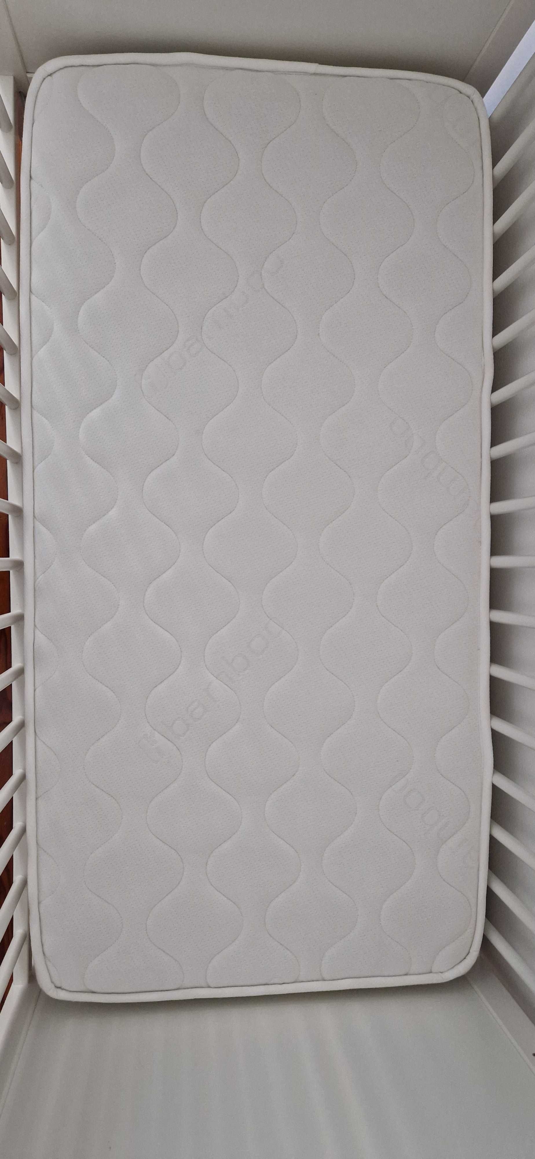 Berço SMÅGÖRA Branco com Colchão Lupi Soft - Como Novo!