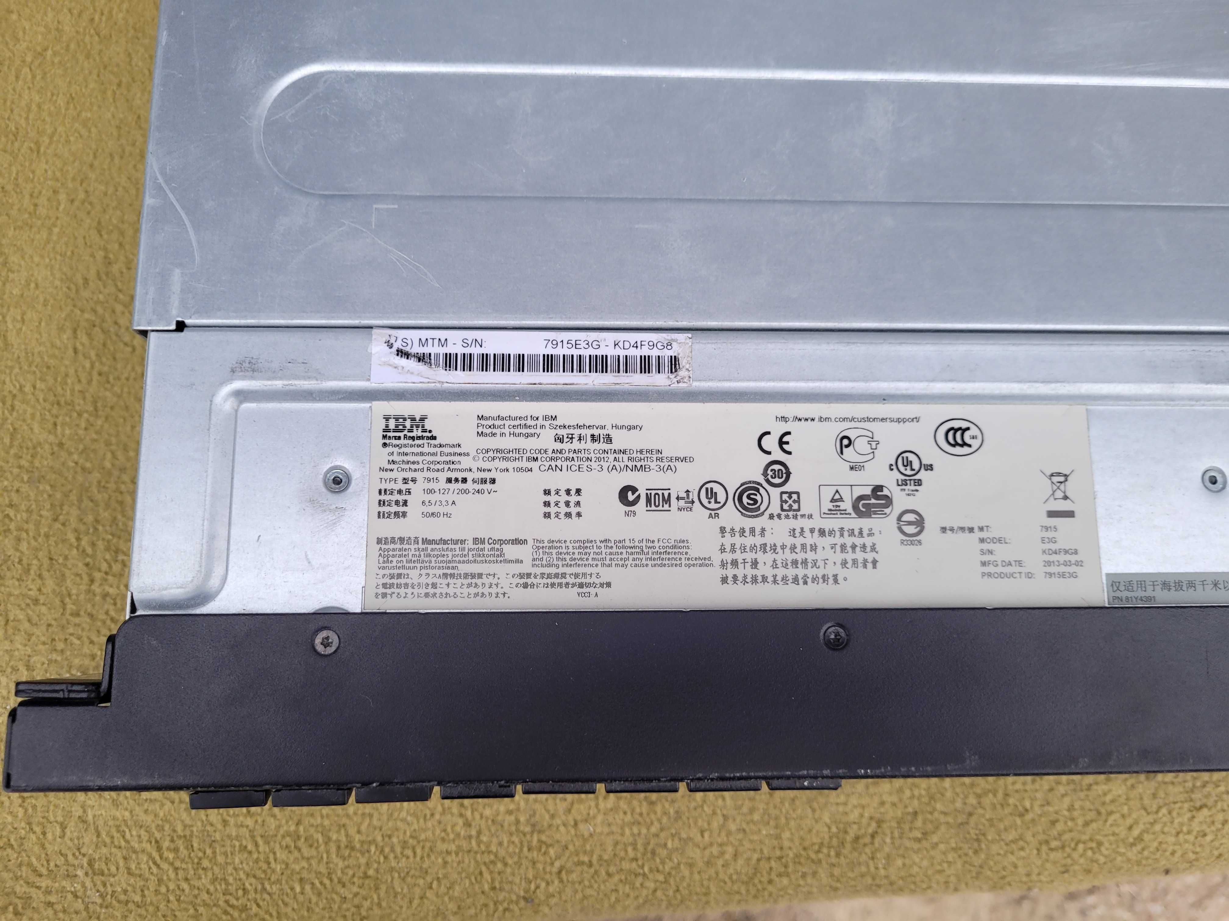 Serwer System x3650 M4 IBM