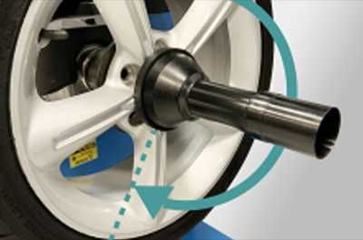 Wyważarka Hofmann GEODYNA 7700P Uchwyt Power Clamp, Laser wewnętrzny