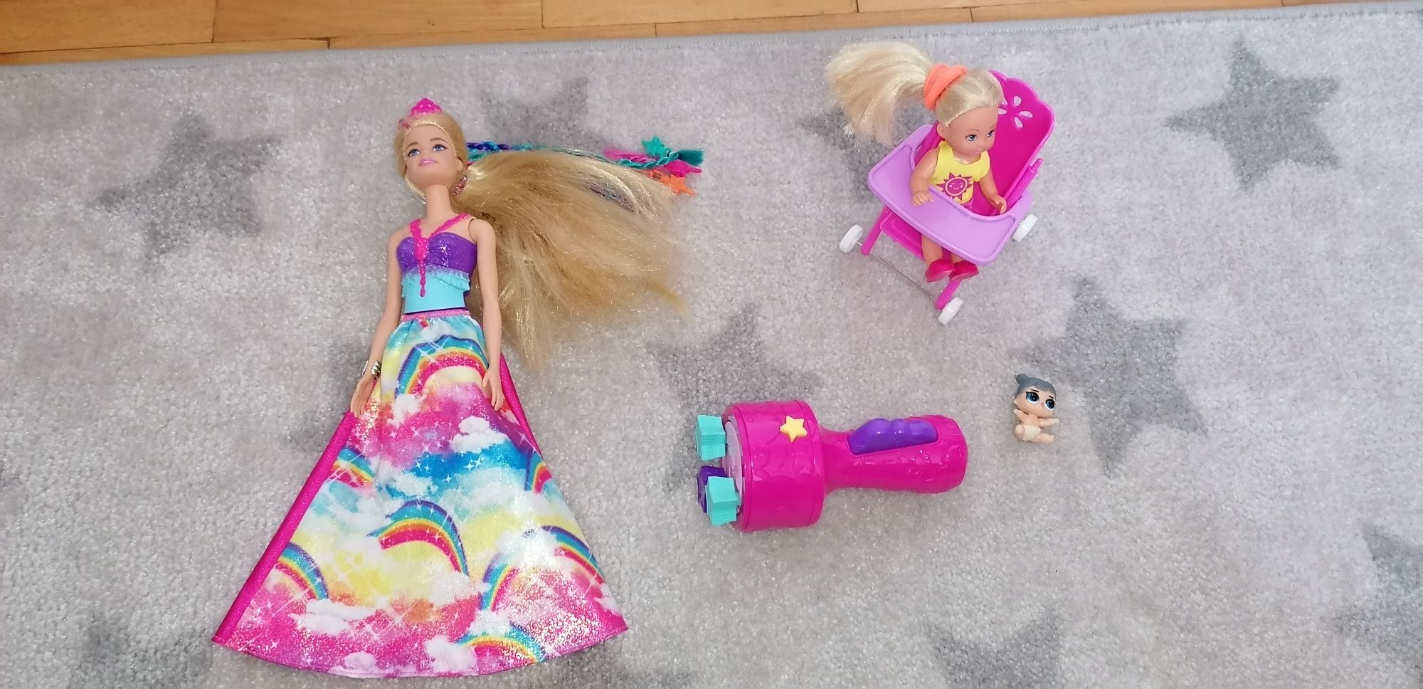 Barbie Magiczny Warkocz, gratis laleczka LOL, lalki