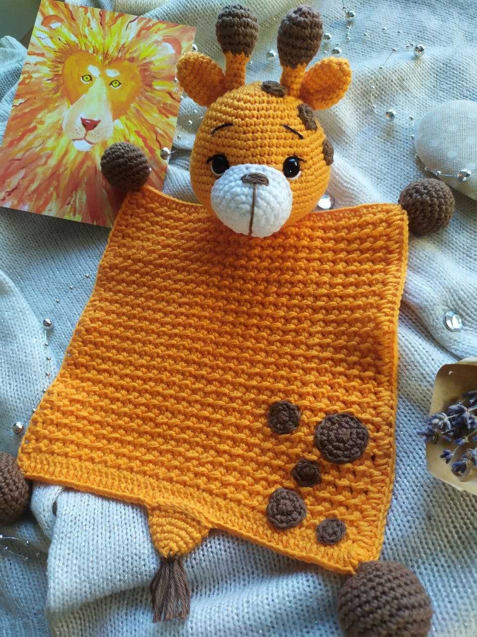 Zabawka Maskotka Żyrafa na szydelku dla dzieci Amigurumi Handmade