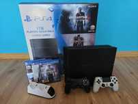 Konsola PS4 (CUH-1216B) Jet Black 1 TB + 2 pady + 20 gier