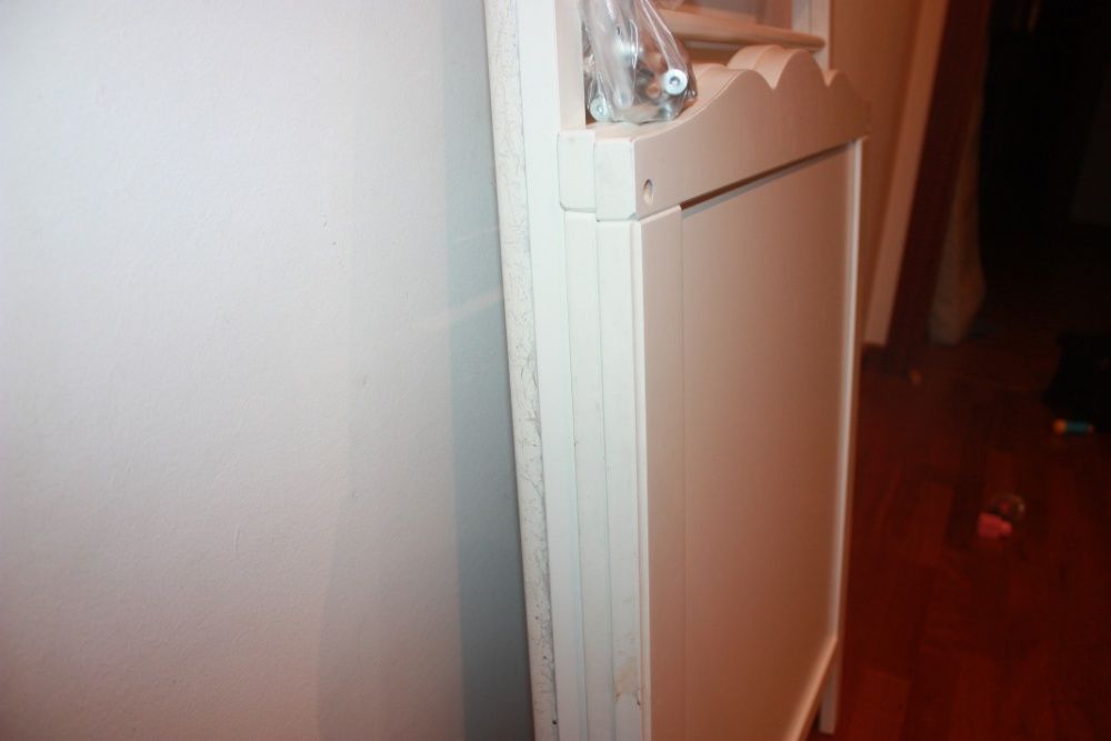 Berço, branco 60x120 cm + colchão molas