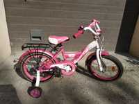 Дитячій велосипед ровер для дівчинки рожевий ADRIS girl bmx 16"