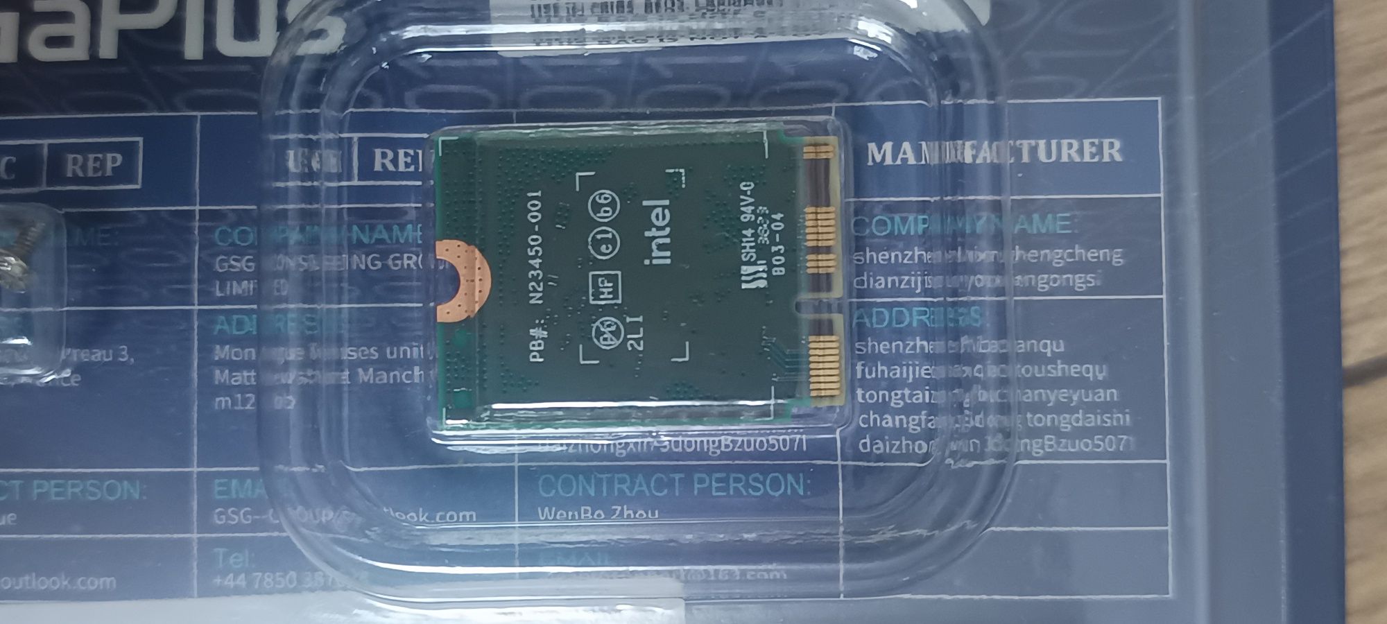 Karta sieciowa Intel Wi-Fi 7 BE200.NGWG  wi fi Card  GigaPlus