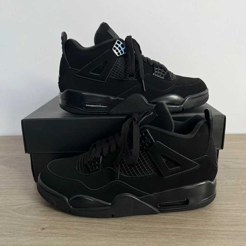 Nowość*NowyJordan4NikeAir4 BlackunisexTrampki 38