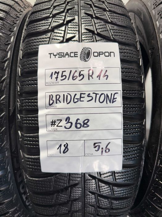 Opony Zimowe 175/65/14 Bridgestone Blizzak Komplet #Z368
