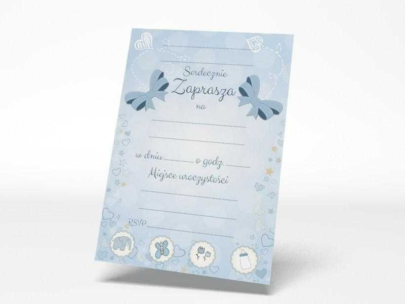 Zaproszenie urodzinowe, na chrzest lub Baby Shower. + koperta GRATIS