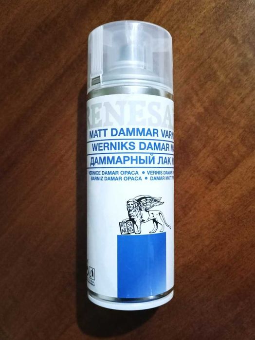 Werniks matowy damarowy spray Renesans 400 ml